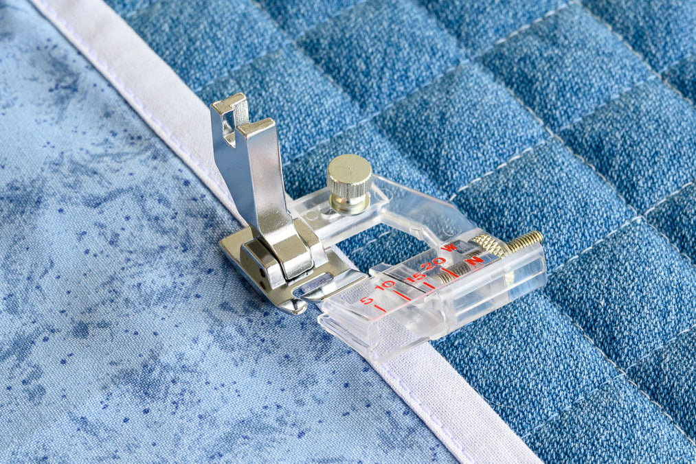 Presser feet for straight stitch machines